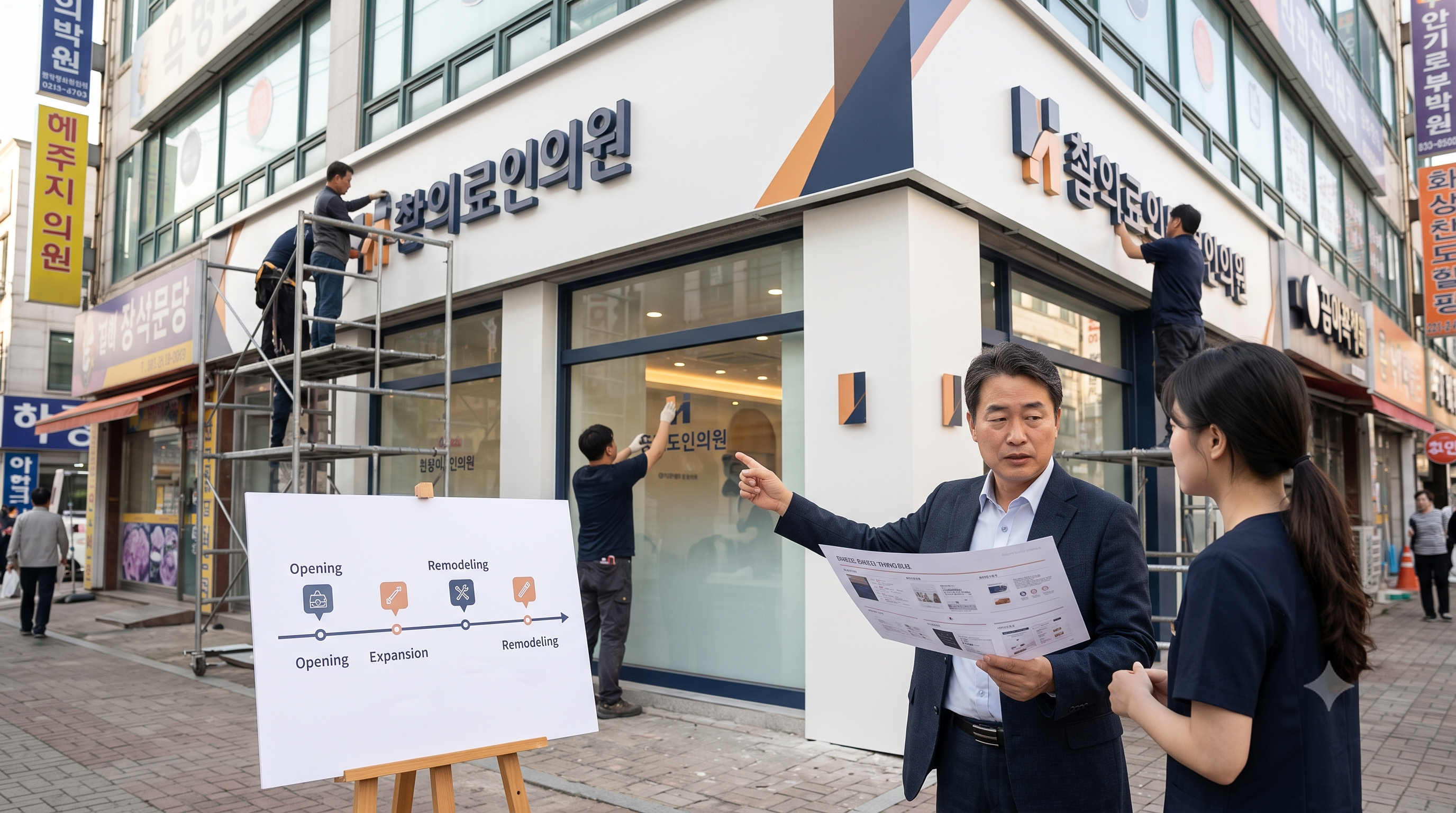 개원·확장·리모델링 시점에 일관되게 정비된 의원 브랜딩