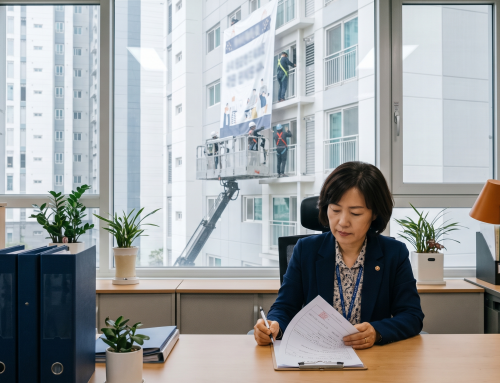 아파트 외벽 현수막 게시 절차 (동의·신고·시공 3단계)
