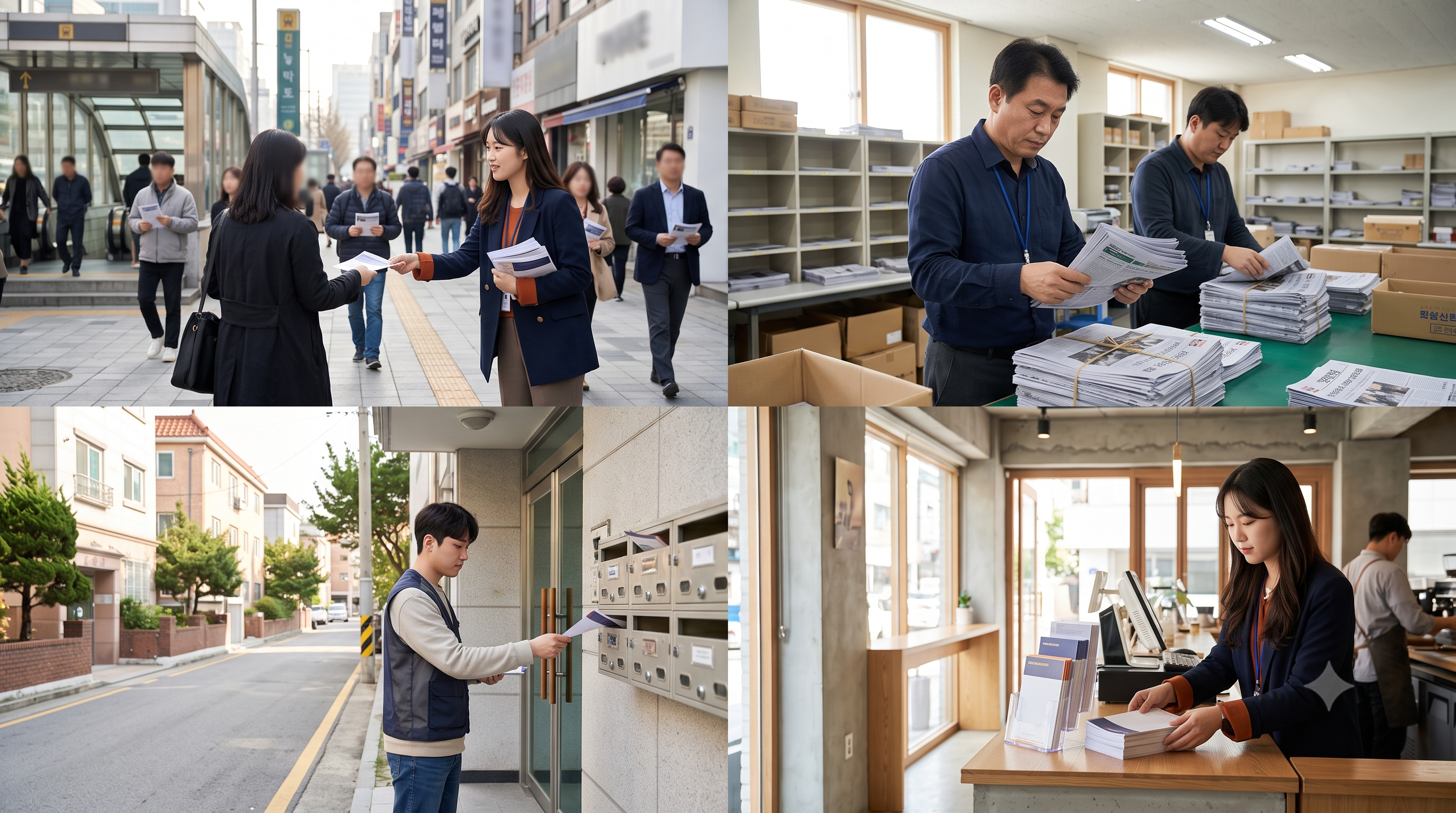 직접 배포·삽지·세대 배포·비치 등 전단지 배포 방법별 특징 비교